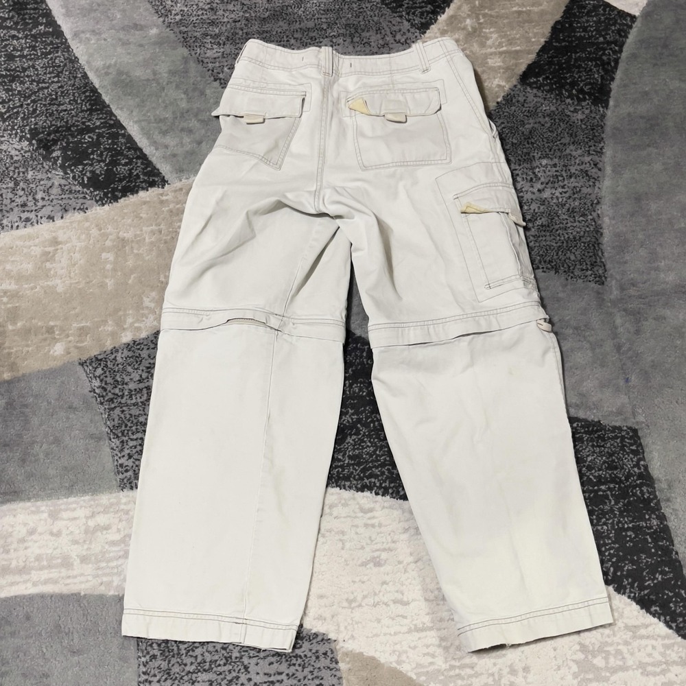 Old Navy Cargo Pants Men 30x30 Beige Convertible Zip Off Outdoor Military‎ Y2K - Picture 5 of 16